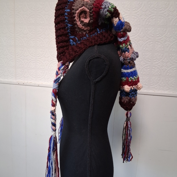 Festival Hat, Witch Hood, Wizard, Druid Fae, Elf, Whimsical, Cowl, Oversized - Picture 6 of 9